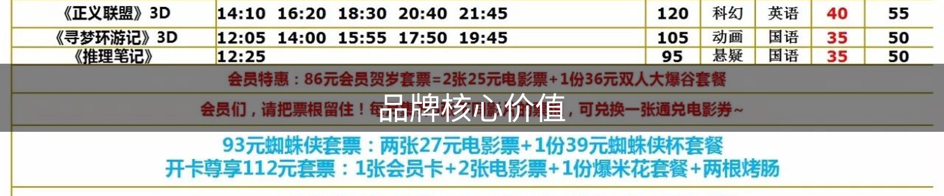品牌核心价值